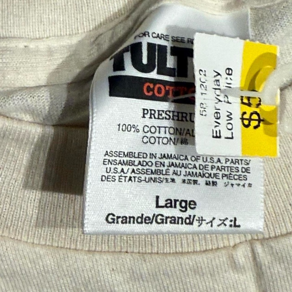 VINTAGE GOLF TOP SAIL ISLAND NC CREAM TEE LARGE NWT - Picture 4 of 8